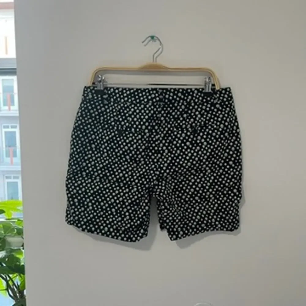 Talbots Weekender Blue & Green Polka Dot Bermuda Shorts Size 8